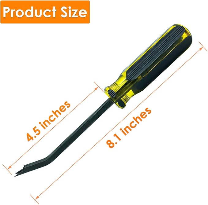 VERCCA Upholstery Staple Remover - Staple Puller, Upholstery Tools Tack Lifter with Double Prongs Staple Remover Tool for Removing Staples, Nails or Tacks for Furniture Carpet Floor Carton