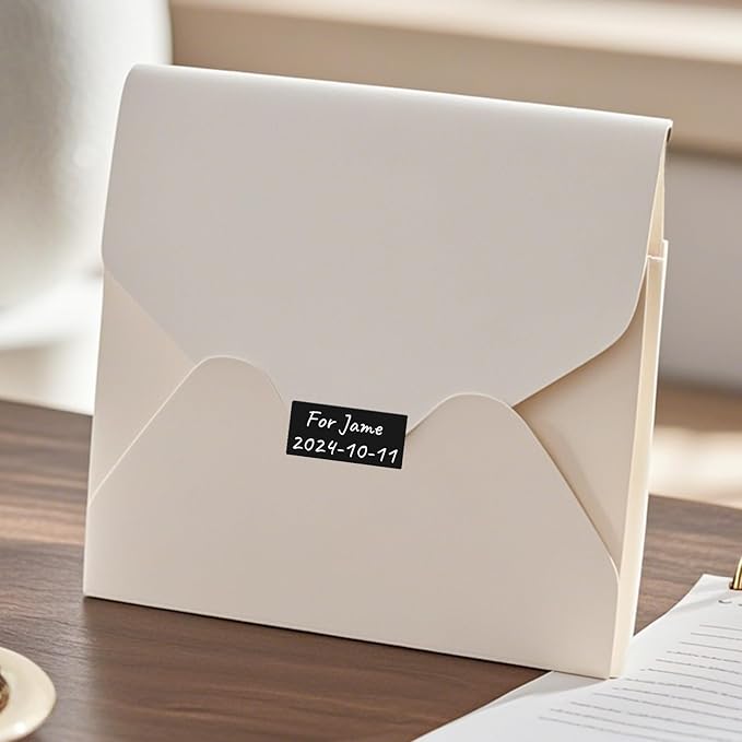 FINDAT Color Coding Stickers Rectangle 1.57×0.75 Inch Vinyl Black Sticker Removable Waterproof Writable File Folder Moving Labels for Boxes Home Office Marking 160 PCS