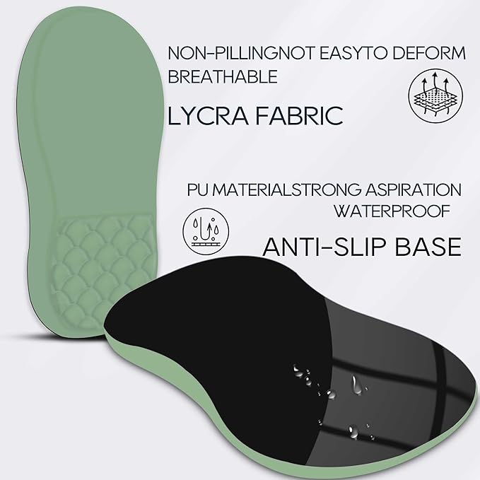 Ergonomic Mouse Pad Wrist Support,Green Mouse Pads with Wrist Rest，Non-Slip Pu Base Desktop Gaming Mousepad & Wrist Rests for Pain Relief, Computer, Office & Home