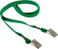 25 Pack - Face Mask Lanyards - Premium Comfortable Neck Straps for Tickets, Badge Holders - Twist Free 2 Hook Design (1 on Each End) for Special Event Badges, Credentials and Ticket Holders (Green)