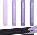 Temiary 4 Pcs 2 in 1 White Correction Tape and Double Sided Roller Set, Aesthetic Smooth Pull Out Tapes with Adhesive Glue Tape Roller Runner for School Office Supplies (Purple)