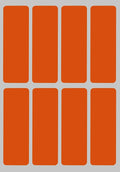 Royal Green Rectangular Sticker Color Coded Write on Labels for Organizing, Moving, & Mailing, 3x1 inch Stickers to Write On Labels & Tags for Home, Office, and School Projects, 400-Pack (Orange)