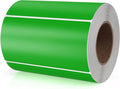 Meitaat Green Rectangle Stickers 4 x 2 Inch Color Coding Labels Vinyl Roll Self-Adhesive Waterproof Removable 500 PCS