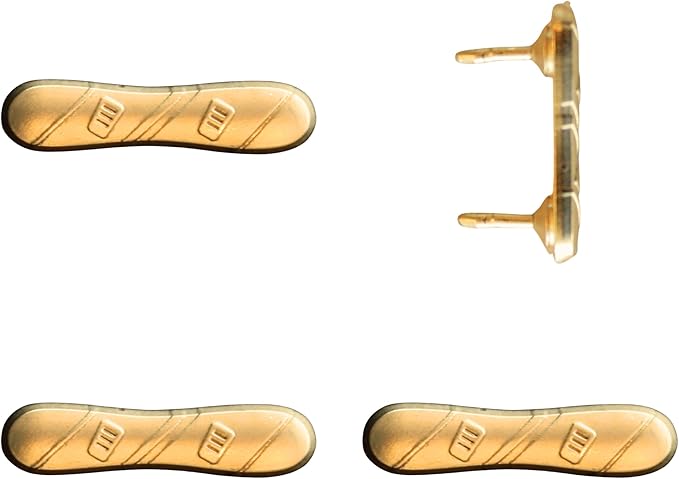 Snowboard Push Pins – Gold Snowboard Map Pins for Cork Boards, Maps, or Lapel Use - Designed in USA - Set of 4