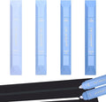 Temiary 4 Pcs 2 in 1 White Correction Tape and Double Sided Roller Set, Aesthetic Smooth Pull Out Tapes with Adhesive Glue Tape Roller Runner for School Office Supplies (Blue)