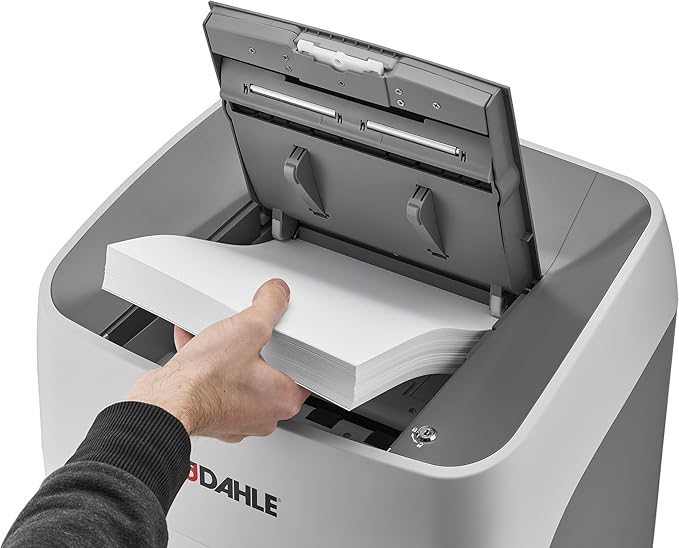Dahle ShredMATIC SM 300 Auto Feed Paper Shredder, 300-Sheet Capacity, Cross-Cut, P-4 Security, Jam-Free & Oil-Free, Shreds CDs, Credit Cards, Staples & Paper Clips, German Engineered