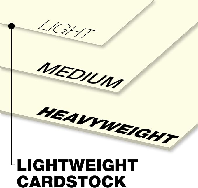 Springhill 8.5” x 11” Cream Colored Cardstock Paper, 250 Sheets (1 Ream) – Premium Lightweight Cardstock, Vellum Printer Paper with Textured Finish – 097000R, Letter (8.5x11)