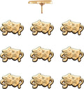Comedy and Tragedy Masks Push Pins - Gold Theater Mask Map Pins for Cork Boards, Maps, or Lapel Use - Designed in USA - Set of 10
