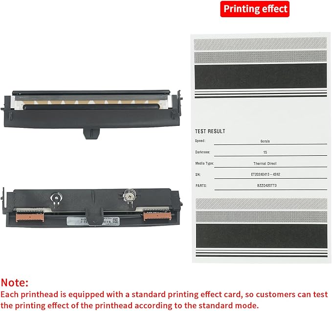 Printhead/Print Head for Zebra ZD420T ZD620T Thermal Transfer Label Barcode Printers/Label Maker,300dpi P/N:P1080383-227