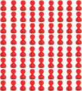 Ant Mag Magnetic Push Pins, 72 Pack Strong Whiteboard Magnets for Fridge, Maps, Office, Kitchen & Classroom Red