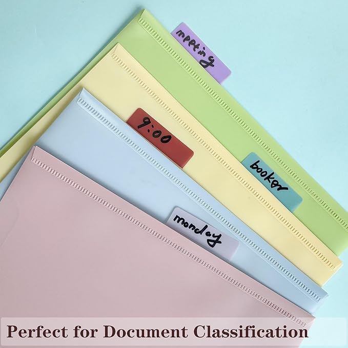 ELII 500 PCS Sticky Index Tabs 2 Inch Book Tabs,Page Markers File Tabs Self Adhesive, Labels for Pages Notebooks