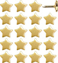Mini Star Push Pins - Gold Mini Star Pins - for Cork Board, Maps, or Lapel Pin Use - Designed in USA - Set of 20