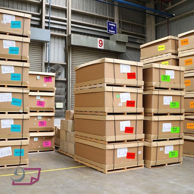 8-1/2 x 11" Neon Color High Light Fluorescent Labels for Laser & Inkjet Printer (Orange Fluorescent, 4 x 5" - 4 Per Page | 100 Labels)