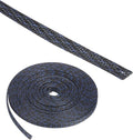 25ft PET Expandable Wire Loom 1/4 Inch, PET Braided Wire Sleeving Cable Management Sleeve Tubing [for Audio Video Home Office Cord Protector]-Black Blue