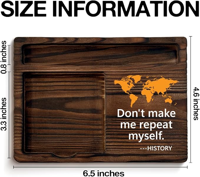 History Teacher Gifts for Men Women, Gifts for History Teacher Lovers Birthday Back to School, Don't Make Me Repeat Myself Sticky Note Holder Classroom Office Decor