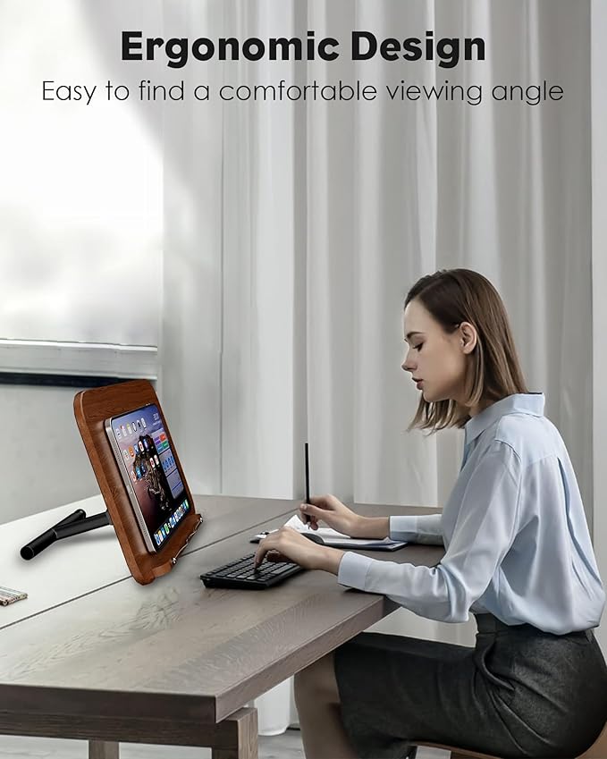 2 in 1 Dual-use Floor Book Stand & Desktop Book Stand,Height Adjustable from 33-63in, Adjustable Book Holder with Elastic Page Clips for Music Scores, Recipe, Tablet, Laptop