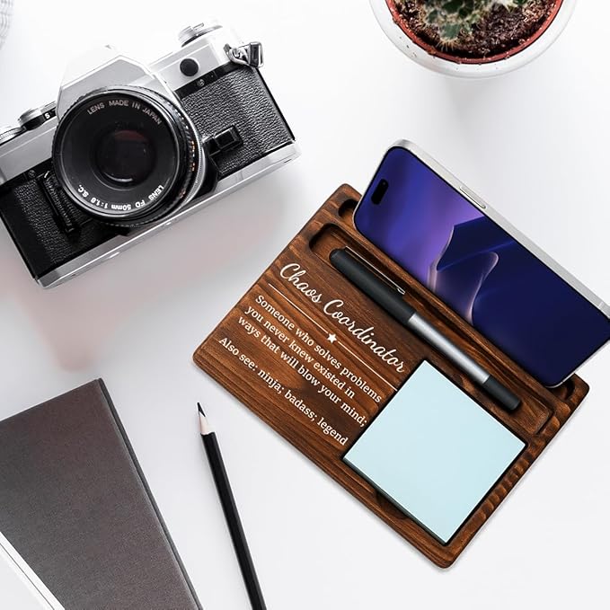 Chaos Coordinator Bosses Day Gifts for Women Men Manager Sticky Note Holder Funny Office Decor for Women National Boss Day Decorations Gifts for Men Supervisor Leader HR Office Desk Decor A10