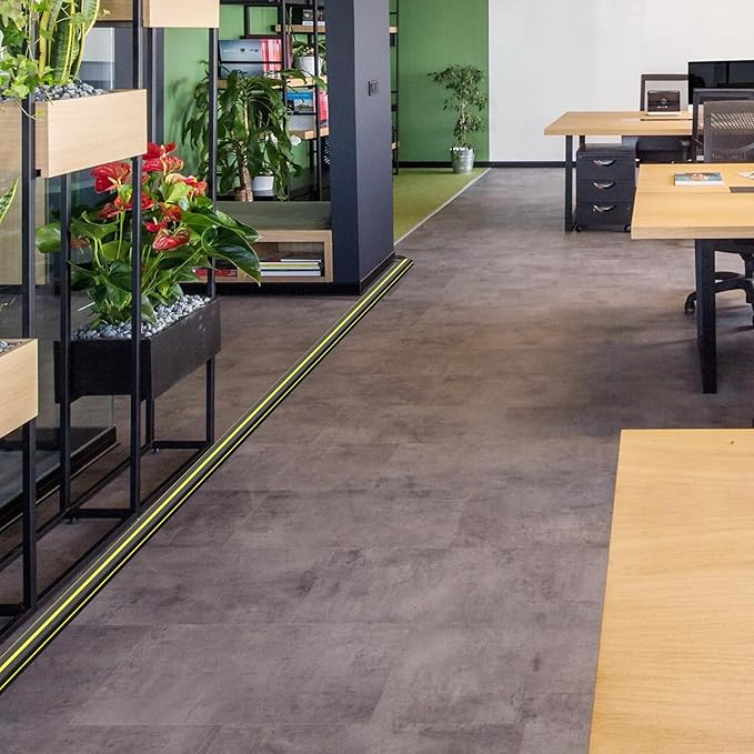 Eapele 4 ft Cable Protector Cord Cover for Floor, Heavy Duty PVC Duct Easy to Unroll, Prevent Trip Hazard for Home Office or Outdoor Settings