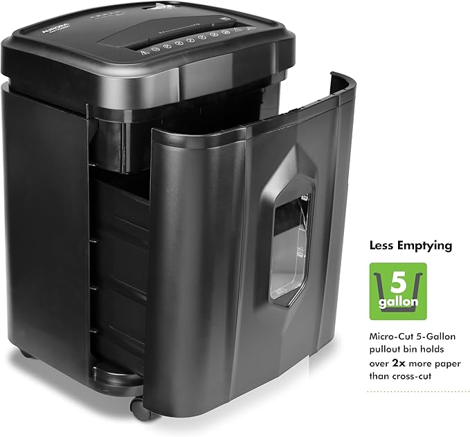 Aurora AU1235MA Professional Grade 12-Sheet High Security Micro-Cut Paper and Credit Card Shredder/ 20 Minutes Run/Security Level P-5