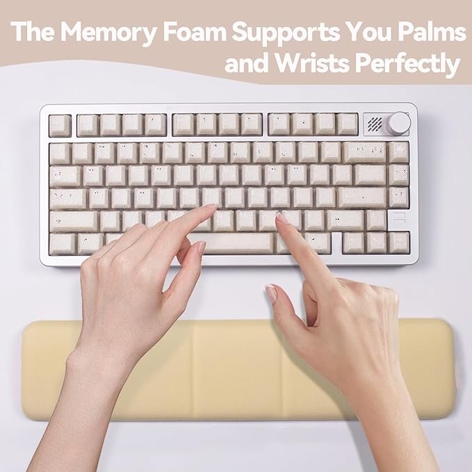 Ergonomic Keyboard Wrist Rest - Keyboard Wrist Cushion with Non-Slip Base, Cute Wrist Rest Support for Keyboard, Laptop, Mac, Typing