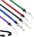 Specialist ID Bulk 100 Pack - Premium Breakaway Lanyards for ID Badges - Metal Swivel J Hook - 3/8” Wide - 36 Inch Length - Flat Woven (Assorted Colors)