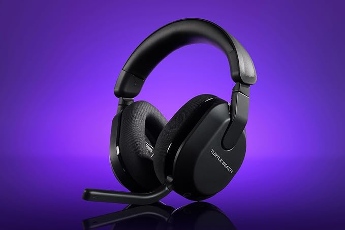 Turtle Beach Stealth 600 Wireless Multiplatform Amplified Gaming Headset for PC, PS5, PS4, & Mobile – Bluetooth, 80-Hr Battery, Noise-Cancelling Flip-to-Mute Mic, Waves 3D Audio –Black