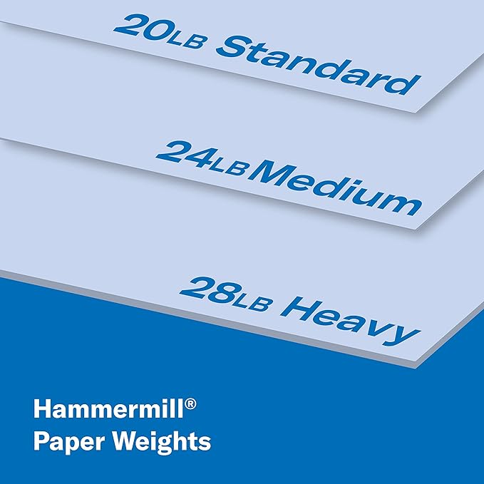Hammermill Colored Paper, 20 lb Orchid Printer Paper, 8.5 x 11-1 Ream (500 Sheets) - Made in the USA, Pastel Paper, 103770R