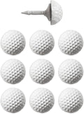 Golf Ball Push Pins for Cork Boards and Maps, Designed in The USA, Golf Ball Pins, Set of 10