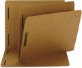 Smead Fastener File Folder, 2 Fasteners, Reinforced Straight-Cut Tab, Letter Size, Kraft, 50 per Box (14813), Brown