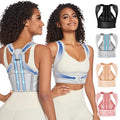 Fit Geno Posture Corrector for Women & Men: Adjustable Lightweight Upper Back Brace for Neck Shoulder & Upper Back Pain Relief - Improve Posture Correct Hunchback Slouching Invisible Under Clothes (M/L Under Bust 35" - 47")