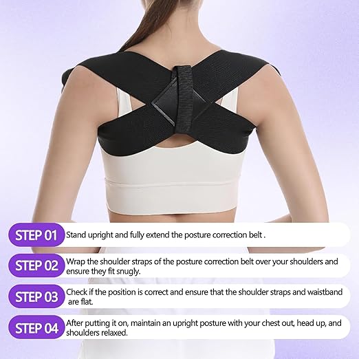 Posture Corrector for Women and Men, Adjustable Back Brace Support for Scoliosis, Hunchback Correction, Upper Spine & Shoulder Pain Relief (X-Large)