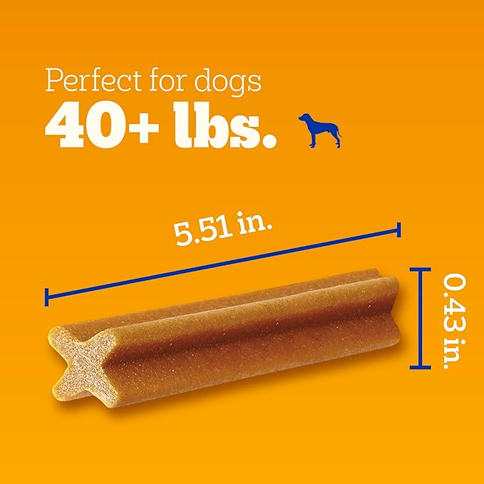 Pedigree Dentastix Large Breed Dog Treats, Original, Beef & Fresh Flavor, 2.73 lb. Variety Pack (51 Treats)