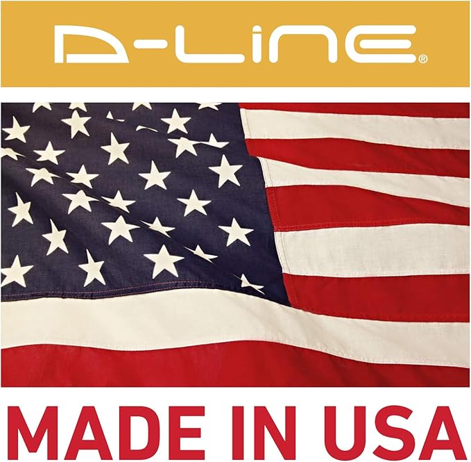 D-Line 6 Foot Floor Cord Cover, Cable Protector Case Pack, CC-1/3PK, Protect Cords and Prevent Trip Hazards, Black (Pack of 3)