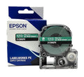 Epson LABELWORKS 212WGPX Genuine PET (Polyester) Tape Cartridge - White on Green Label Maker Tape - 1/2" (12MM) Wide, 30'