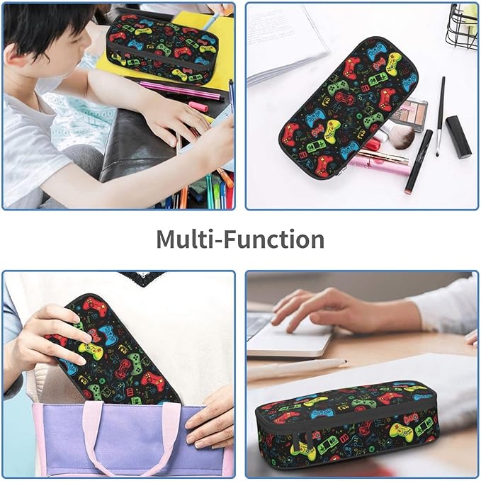 Game Pencil Case Pencil Pouch Large Capacity Pen Bag School Office Organizer Stationery Storage Box For Girls Boys Teen Kids