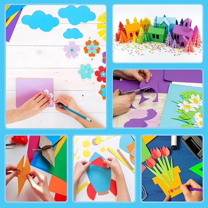 Large Construction Paper Assorted for Art Supplies 17.3”x23.4” Colored Craft Paper for Drawing DIY Art Project 120 Sheets