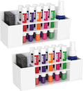 HBlife 2 Pack Acrylic Dry Erase Marker Holder Wall Mount, 10 Slots Whiteboard Marker Holder for Office, School and Home, Marker, Eraser and Whiteboard Cleaner Not Included, White