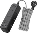 Mifaso Extension Cord, Surge Protector Power Strip, Long Extension Cord with 9 Outlets 3 USB Ports, Extension Cord with Multiple Outlets, USB Power Strip for Dorm Room Essentials, College(20FT, Black)