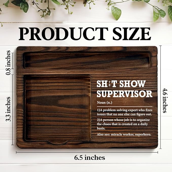 Funny Office Gifts for Boss Supervisor Coworker Boss's Day Promotion Retirement Farewell, Supervisor Boss Sticky Note Holder for Office Decor