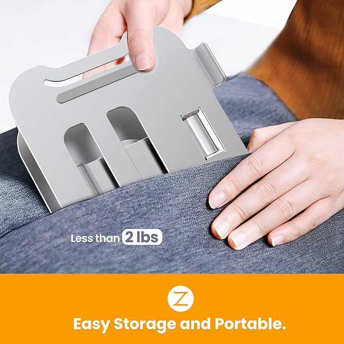 Laptop Stand Adjustable Height to 11.8 inch Rotate 360° Foldable Portable Multi-Angle iPad Stand BSL902S