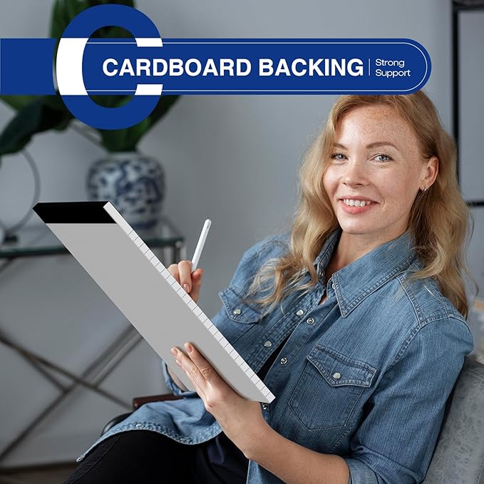 12-Pack Legal Pads 8.5"x11" Wide Ruled Note Pads - 600 Sheets (50/Pad) with Micro-Perforated Notepad & Chipboard Backing To-Do Lists Thick Lined Writing Paper Notebook for School & Office Supplies