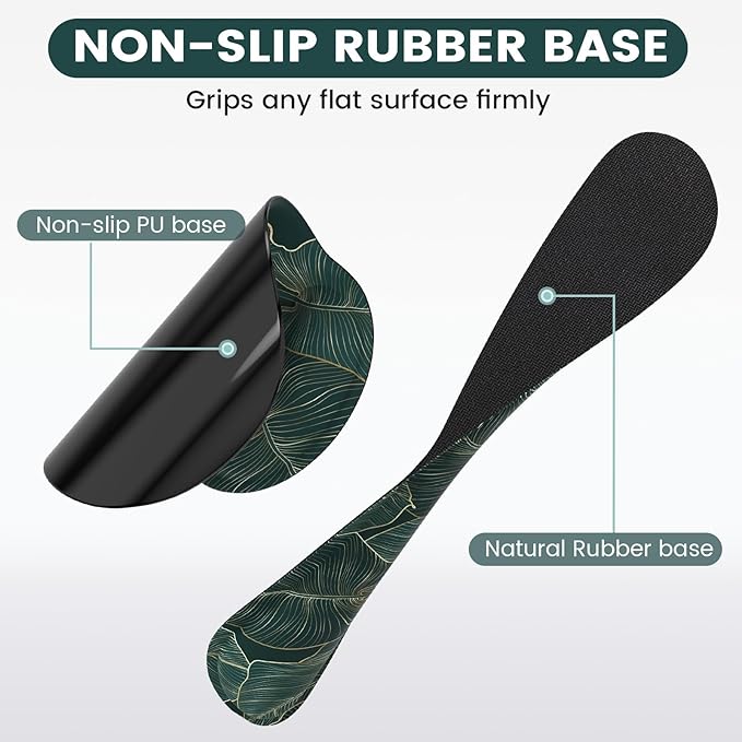 iLeadon Ergonomic Mouse Pad with Wrist Support, Easy Typing & Pain Relief, Keyboard Wrist Rest and Mouse Pad Set with Non-Slip Base for Computer Home, Green Leaves