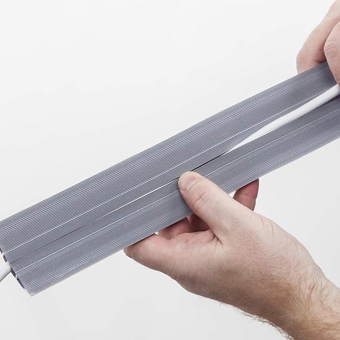 D-Line 6ft Floor Cord Covers 3-Pack (18ft Total Coverage), Cable Protector Case Pack, CC-4/3PK, Protect Cords and Prevent Trip Hazards, Gray (Pack of 3)