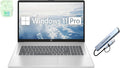 HP 17.3" FHD Business & Student Laptop Computer, 16GB RAM 1.5TB Storage (1TB SSD+512GB Docking Station Set), 6-Cores AMD Ryzen 5 Processor, Windows 11 Pro, Numeric Keypad, PLUSERA Earphones, Silver