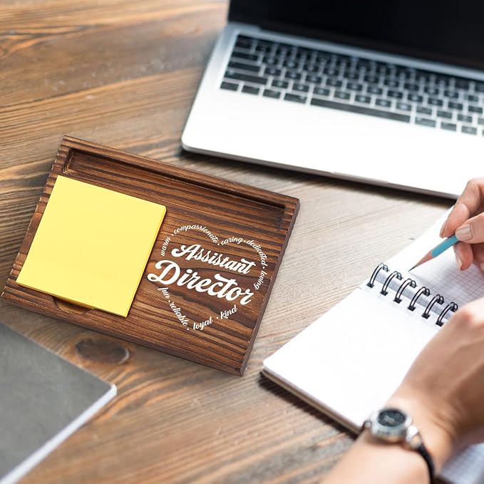Assistant Director Sticky Note Holder, Thank You Gift for Director Coworker Teacher Assistant, Assistant Director Appreciation Gift Desk Self-Stick Note Pad Holders TZP43
