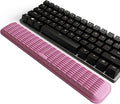 MEKASS Keyboard Wrist Rest for 60% Compact Keyboard, Ergonomic Soft Memory Foam Wrist Support with Non-Slip Silicone Base, Keyboard Pad Relieve Wrist Pain from Laptop, Computer, Typing (Pink)