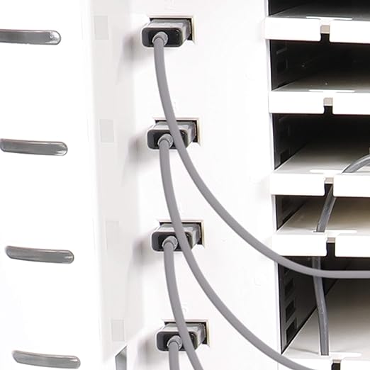 Pearington Fully Assembled 10 Device USB Charging, Syncing and Storage Cabinet for iPads, Chromebooks and Laptops Up to 10.1-inch Screen Size, Surge Protection, Locking Front Door, DT310PS