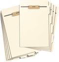 Smead Stackable Folder Divider with Fastener, Bottom 1/5-Cut Tab, Legal Size, Manila, 50 per Box (35650)
