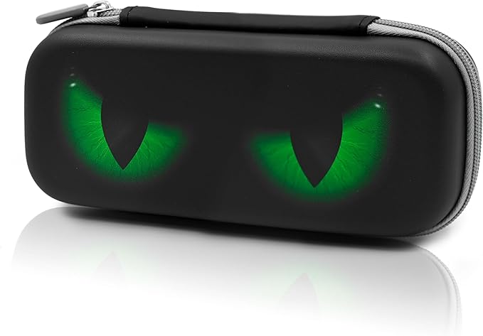 Green Eye Pencil Case Zip Pencil Box Multi Pouch Holder Desk Organizer For Boys Girls School Office