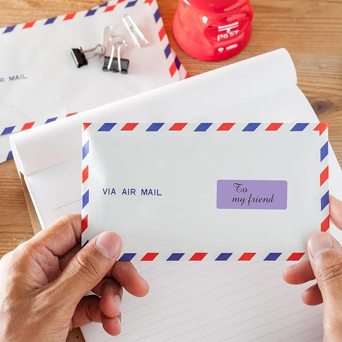 1" x 2-5/8" Colored Address Labels, 600 Bright Purple Label Stickers- Laser/Ink Jet Printer Mailing Labels, 8.5"x11" 20 per Sheet